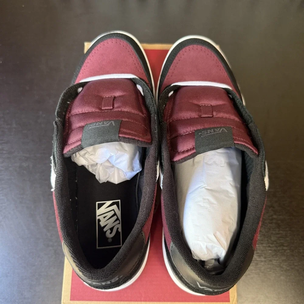 Vans Lowland 2.0 Skate Sneakers Shoes Red Black Men's Size 10 - VN000D6R2Q1